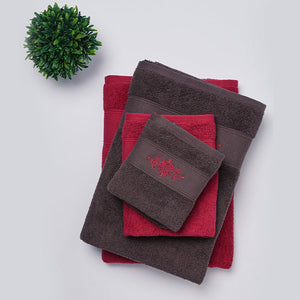 Multi 4 Piece 100% Cotton Towel Combo - Aura By Spaces