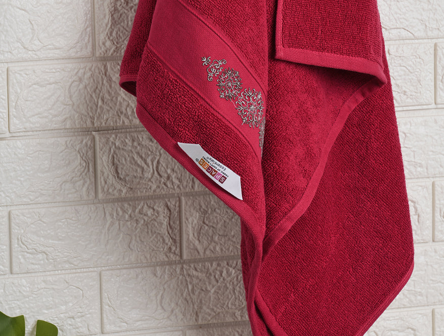Multi 4 Piece 100% Cotton Towel Combo - Aura By Spaces