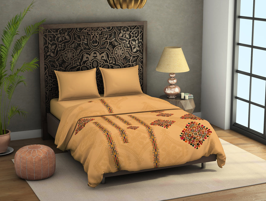 Floral Sundress - Light Yellow Fleece Blanket - Banjara - Rangana By Spaces