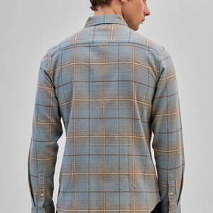 Light Blue Checks Slim Fit Shirt
