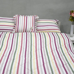 Geometric Multi 100% Cotton Double Bedspread - Imperial By Spun