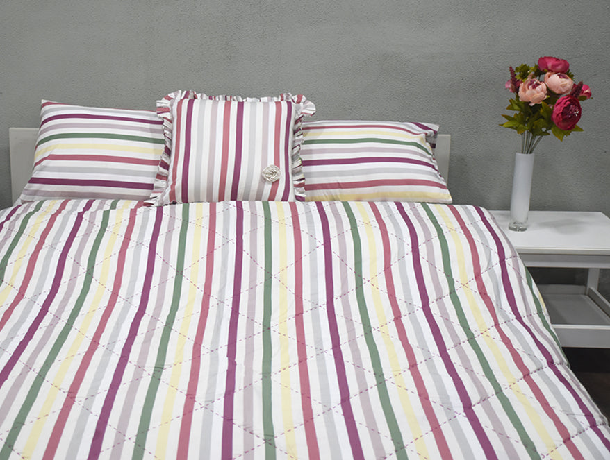 Geometric Multi 100% Cotton Double Bedspread - Imperial By Spun