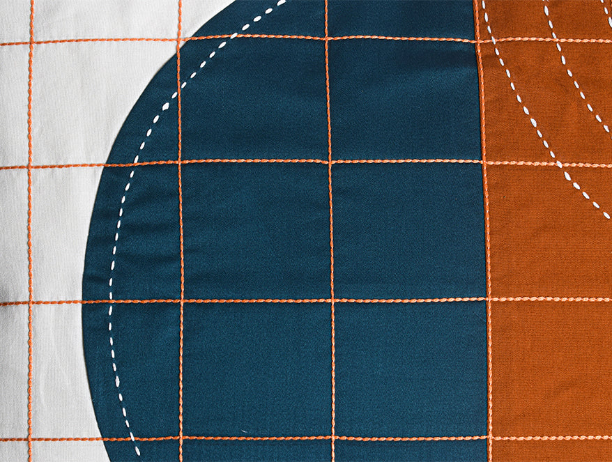 Handcrafted Multi 100% Cotton Table Runner - Rhythm By Spun