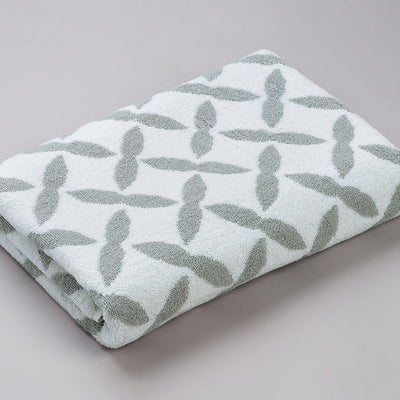 High Rise - Grey 100% Cotton Bath Towel - Mirabella By Spaces
