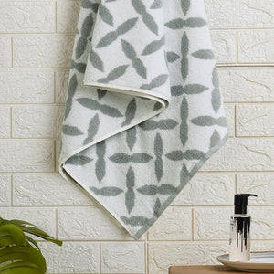 High Rise - Grey 100% Cotton Bath Towel - Mirabella By Spaces