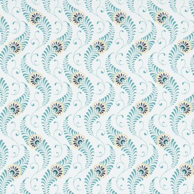 Floral Capri - Light Blue Polycotton King Size Bedsheet - Wonder Full By Welspun