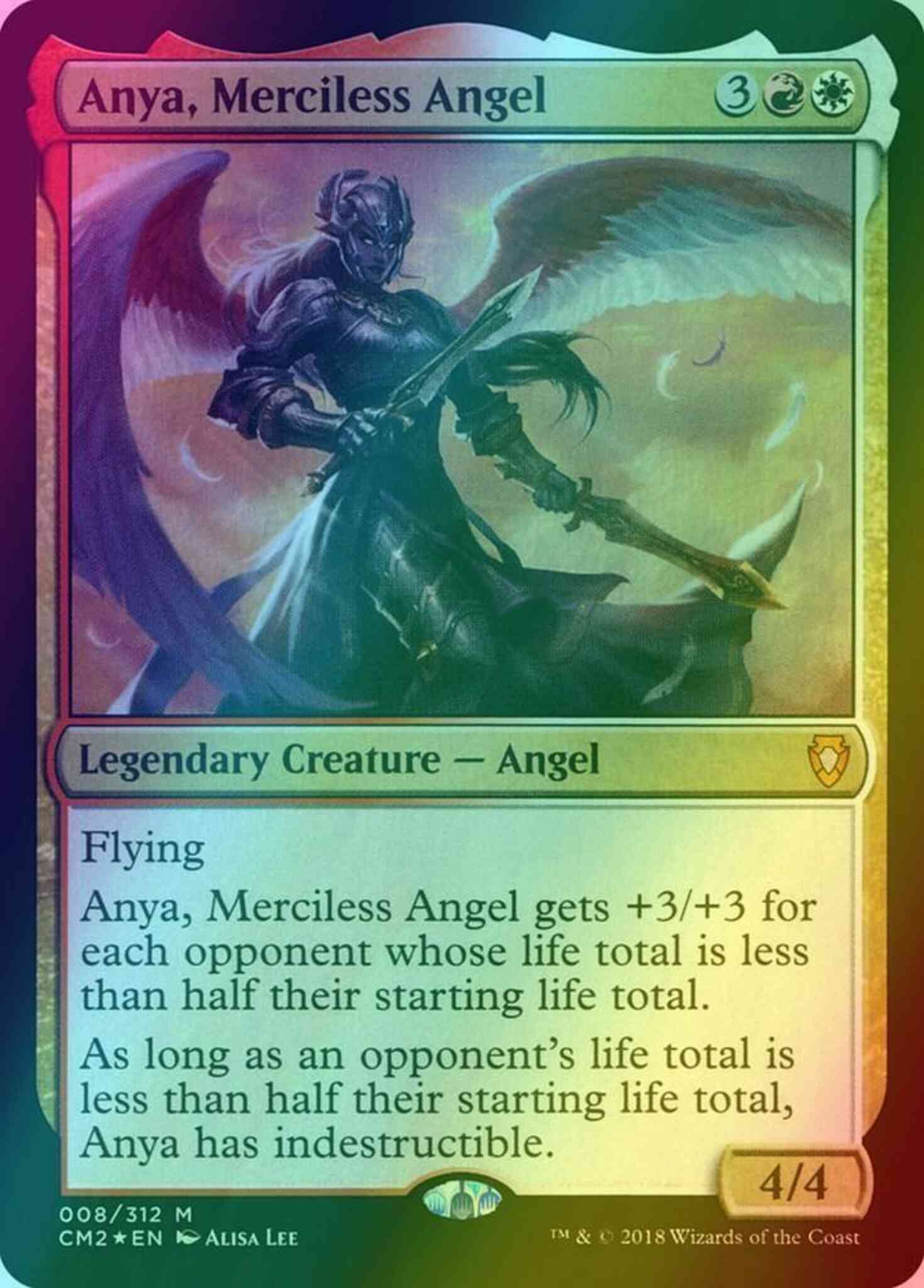 Anya, Merciless Angel [8] [Commander Anthology Volume II] [Foil]