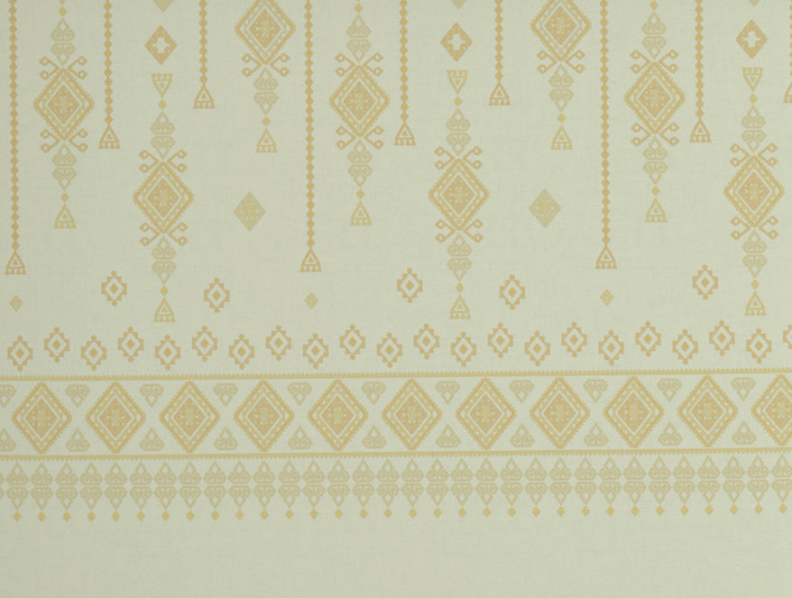 Jamdani Ornate Beige 100% Cotton King Size Bedsheet - Rangana by Spaces