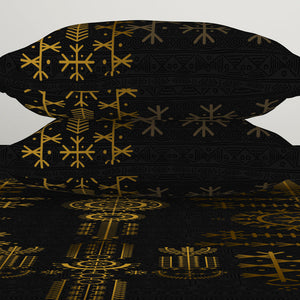 Gond Ornate Dark Brown 100% Cotton King Size Bedsheet - Rangana by Spaces