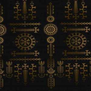 Gond Ornate Dark Brown 100% Cotton King Size Bedsheet - Rangana by Spaces