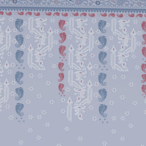 Jamdani Ornate Light Grey 100% Cotton King Size Bedsheet - Rangana by Spaces