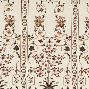 Carving Ornate Beige 100% Cotton King Size Bedsheet - Rangana by Spaces