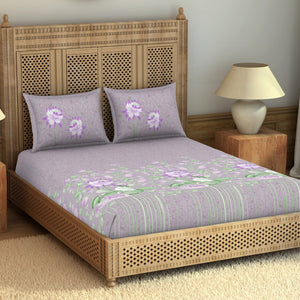 Pichwai Ornate Blush 100% Cotton King Size Bedsheet - Rangana by Spaces
