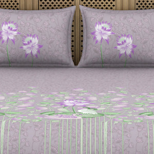 Pichwai Ornate Blush 100% Cotton King Size Bedsheet - Rangana by Spaces