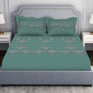 Ornamenta Ornate 100% Cotton Double Bedsheet - Essentials by Spaces