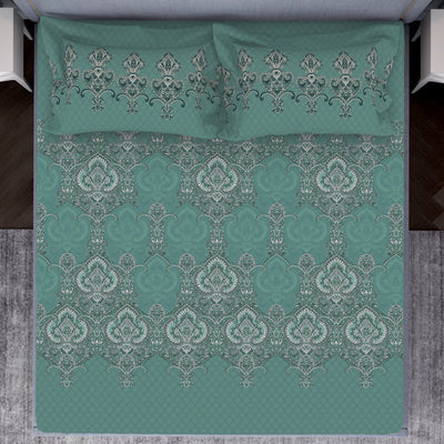 Ornamenta Ornate 100% Cotton Double Bedsheet - Essentials by Spaces