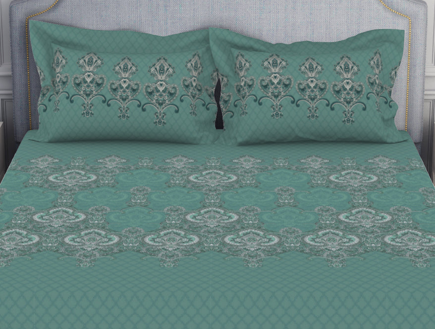 Ornamenta Ornate 100% Cotton Double Bedsheet - Essentials by Spaces