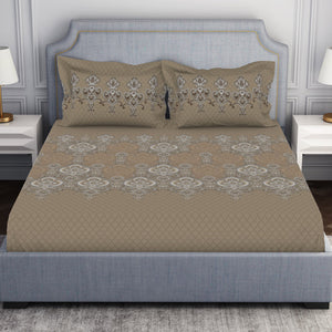 Ornamenta Ornate 100% Cotton Double Bedsheet - Essentials by Spaces