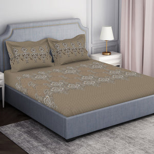 Ornamenta Ornate 100% Cotton Double Bedsheet - Essentials by Spaces