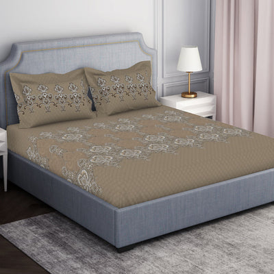 Ornamenta Ornate 100% Cotton Double Bedsheet - Essentials by Spaces