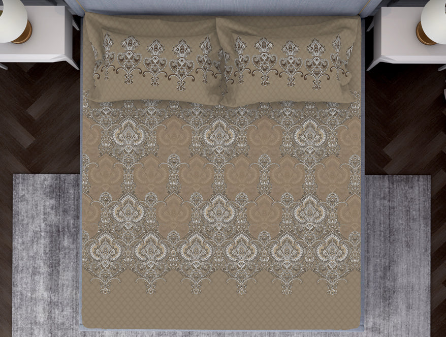 Ornamenta Ornate 100% Cotton Double Bedsheet - Essentials by Spaces