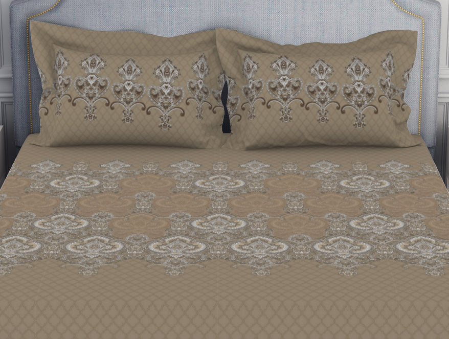 Ornamenta Ornate 100% Cotton Double Bedsheet - Essentials by Spaces