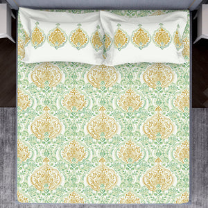 Ornamenta Ornate 100% Cotton Double Bedsheet - Essentials by Spaces