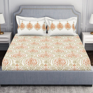Ornamenta Ornate 100% Cotton Double Bedsheet - Essentials by Spaces