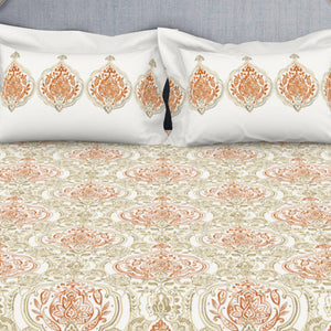 Ornamenta Ornate 100% Cotton Double Bedsheet - Essentials by Spaces