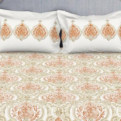 Ornamenta Ornate 100% Cotton Double Bedsheet - Essentials by Spaces