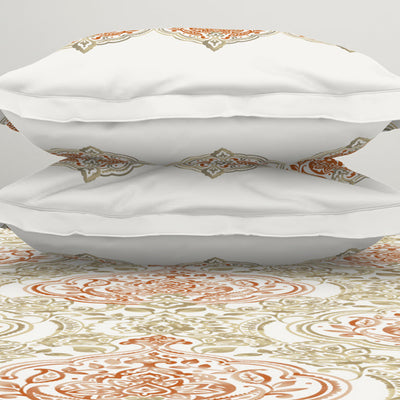 Ornamenta Ornate 100% Cotton Double Bedsheet - Essentials by Spaces