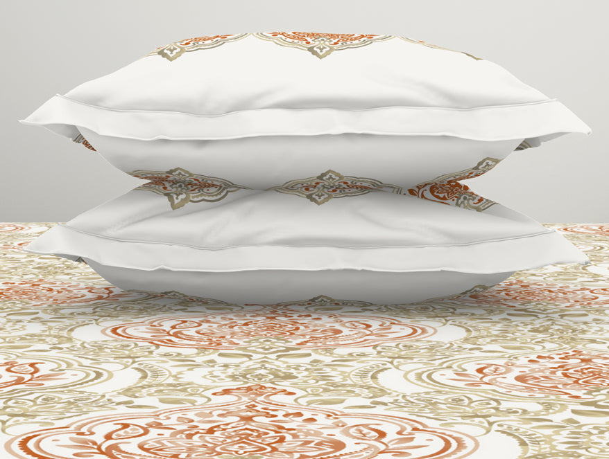 Ornamenta Ornate 100% Cotton Double Bedsheet - Essentials by Spaces