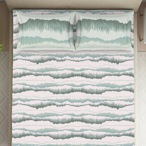Organic Textures Abstract 100% Cotton Double Bedsheet - Essentials by Spaces