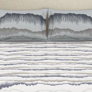 Organic Textures Abstract 100% Cotton Double Bedsheet - Essentials by Spaces