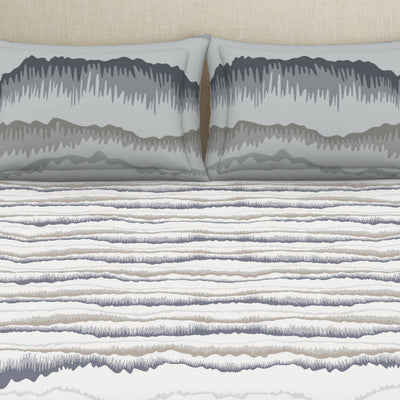 Organic Textures Abstract 100% Cotton Double Bedsheet - Essentials by Spaces