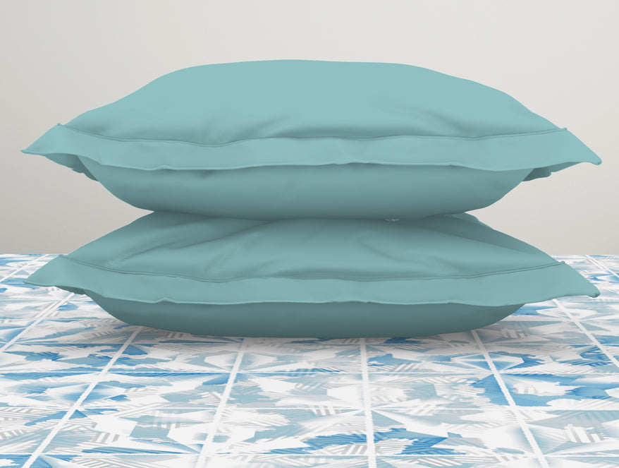 Organic Textures Geometric 100% Cotton Double Bedsheet - Essentials by Spaces