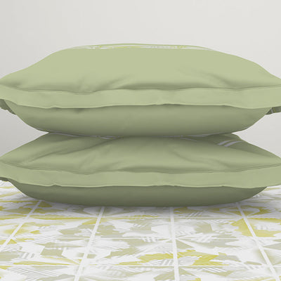 Organic Textures Geometric 100% Cotton Double Bedsheet - Essentials by Spaces