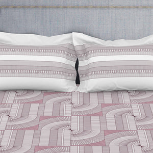 Organic Textures Geometric 100% Cotton Double Bedsheet - Essentials by Spaces