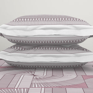 Organic Textures Geometric 100% Cotton Double Bedsheet - Essentials by Spaces