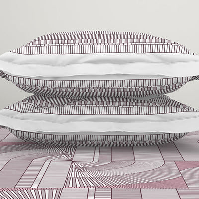 Organic Textures Geometric 100% Cotton Double Bedsheet - Essentials by Spaces