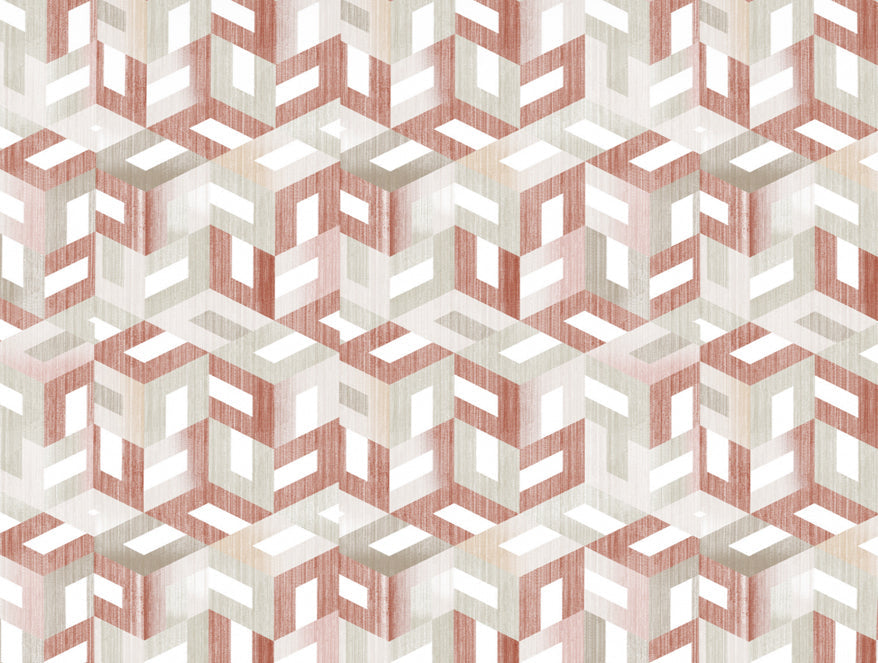 Organic Textures Geometric 100% Cotton Double Bedsheet - Essentials by Spaces