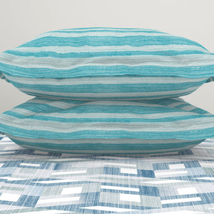 Organic Textures Geometric 100% Cotton Double Bedsheet - Essentials by Spaces