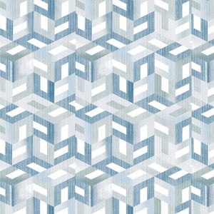 Organic Textures Geometric 100% Cotton Double Bedsheet - Essentials by Spaces