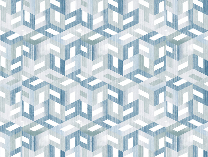 Organic Textures Geometric 100% Cotton Double Bedsheet - Essentials by Spaces