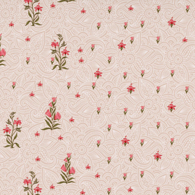 Indie Flora Floral 100% Cotton Double Bedsheet - Essentials by Spaces