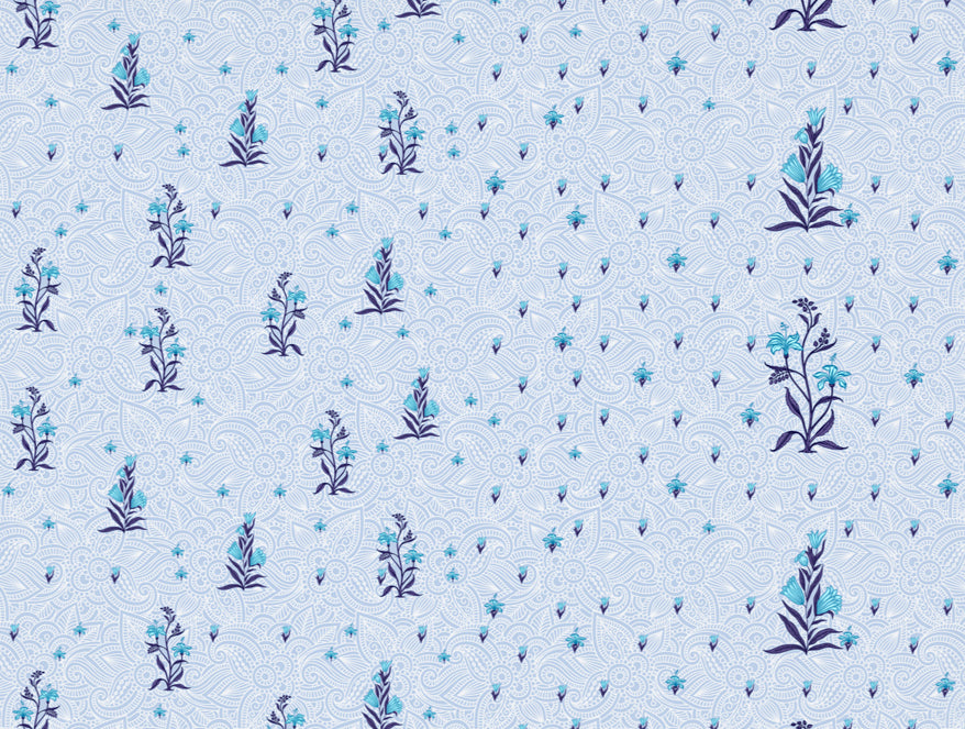 Indie Flora Floral 100% Cotton Double Bedsheet - Essentials by Spaces