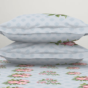 Indie Flora Floral 100% Cotton Double Bedsheet - Essentials by Spaces
