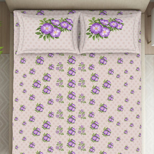 Indie Flora Floral 100% Cotton Double Bedsheet - Essentials by Spaces
