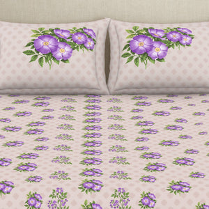 Indie Flora Floral 100% Cotton Double Bedsheet - Essentials by Spaces
