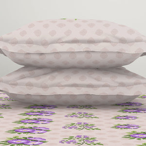 Indie Flora Floral 100% Cotton Double Bedsheet - Essentials by Spaces